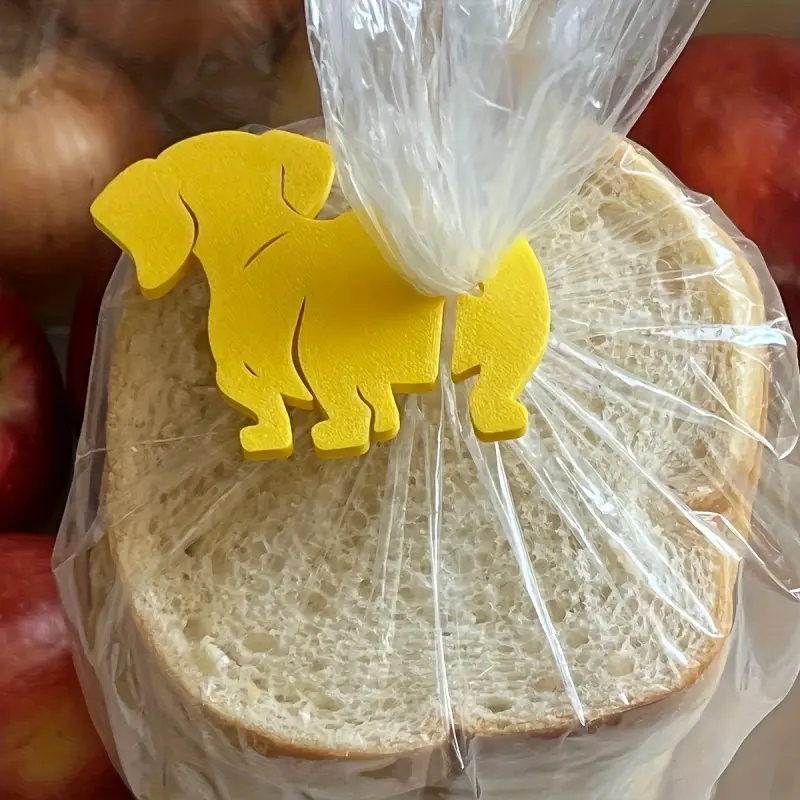 5PCS Cute Dog Bread Clip Sealing Clip - Reusable, Suitable For Kitchen, Office, Handmade - Protects Food, Bags, And Files Safely - Ideal Gift For Pet Enthusiasts, Fun Design, Lightweight Clip, Kitchen Utensils Accessories, Kitchen Gadget