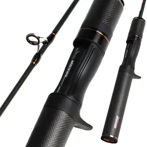 SEASIR Black Arrow Two Section 1.68m/1.8m Ultra Light Fishing Rod with FUJI O Guide Rings & Carbon Fiber Handle for Baitcasting and Fly Fishing