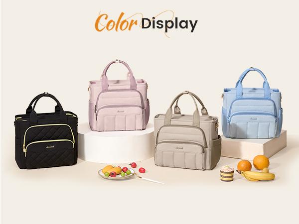 LOVEVOOK Lunch Box for Women, Large for Work & Picnic,Wide Opening Soft Cooler Bag with Large Cup Holder, 13L&18L. TikTokShopBackToSchool