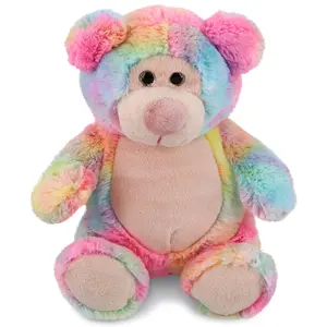 SUPER-SOFT PLUSH - RAINBOW BEAR 9"