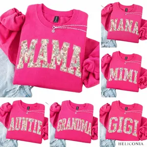 Custom Mama Sweatshirt – Personalized Floral Family Shirt – Mother’s Day Gift for Grandma, Nana, Mimi, Gigi , Mothers Day Gift