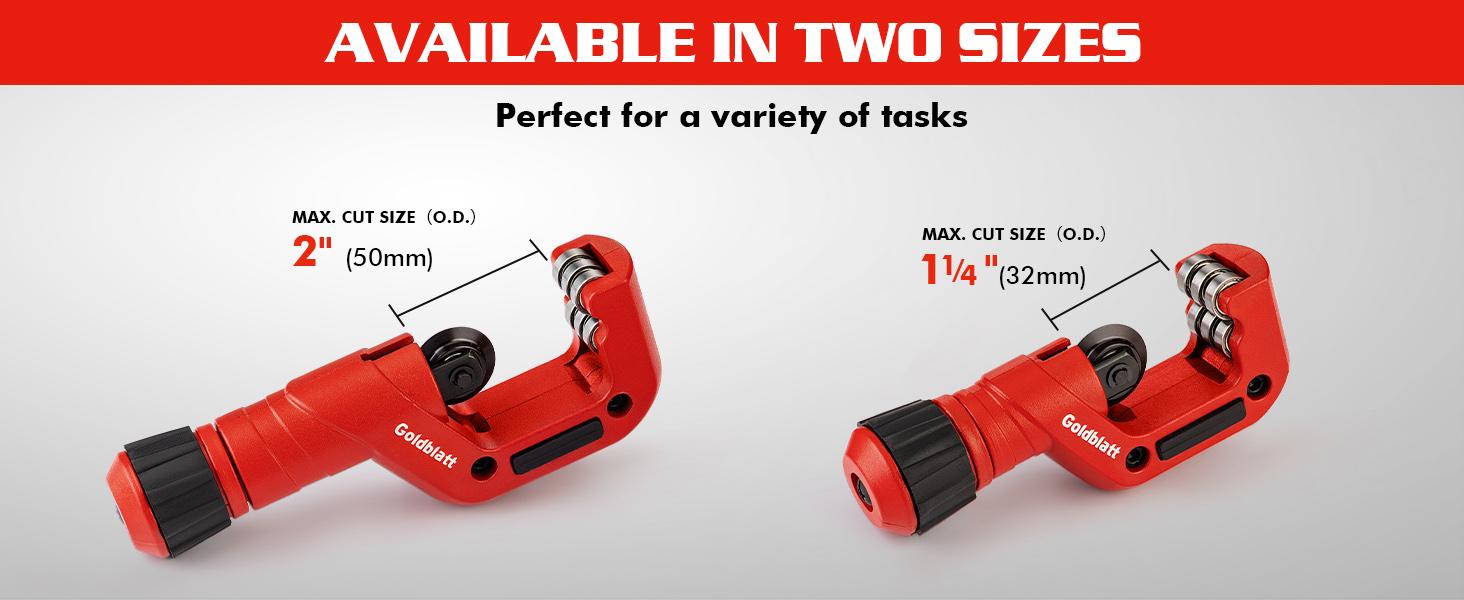 #backtoschool Goldblatt Copper Pipe Cutter,Conduit Cutter, CSST Tubing Cutter for Copper, Stainless Steel, Brass, Thin-Wall Aluminum, Smooth Cutting Pipe Cutter Tool for Plumbing, HVAC Work