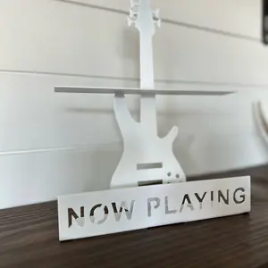 Now Playing Electric Bass Record Display