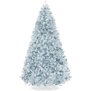 Best Choice Products Artificial Christmas Tree, Premium Unlit Pine Design, Dense Branches  w/Easy Assembly - Ice Blue