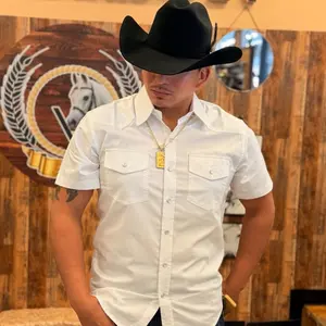 Men western short sleeve shirt
