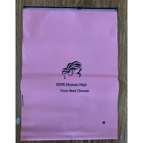 TIMEBE Silk Fabric Organiser - Reusable Soft Zipper Pouch for Hair Storage, Wigs, Bundles, Extensions