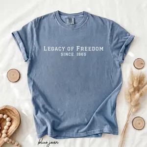 Comfort Colors Juneteenth Legacy of Freedom T-Shirt, 1865 Freedom Day Graphic Tee, Black History African American Pride Shirt