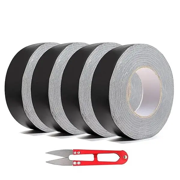 VORVIL Butyl Joist Tape for Decking with Cutter 1-5/8" x 50' 4-Rolls - Waterproof Flashing Tape for Deck Joists - Heavy Duty Wrap Protector for Self-Adhesive Seal