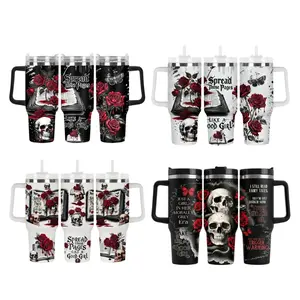 Romantasy Books Dark Romance Gothic Fantasy Book Lover Tumbler, 40oz Insulated Cup Gift