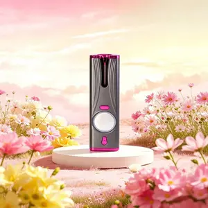 Wireless Automatic Hair Curler with Mirror, Temperature-Controlled Hair Care, Portable Home Travel Hair Styling Tool, Lazy Hand-Free Curling