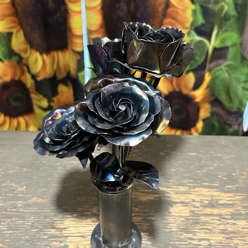 Handmade Metal Flower, Assorted Design, 1 Single flower (not  the whole arrangement)