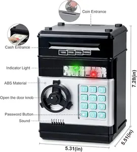 Children's Smart Electronic Password Piggy Bank - Safe & Fun Savings Organiser