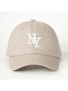 One embroidered NY baseball cap, snapback caps, outdoor sun protection casual hat, unisex sun hat for spring, autumn, travel and seaside vacations
