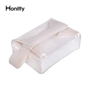Magnetic Closure Transparent Magnetic Absorption Makeup Bag Durable and Leak-Proof Travel Portable Bag