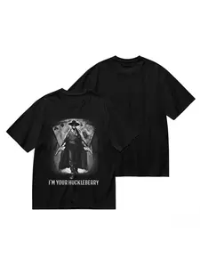 Mens "Im Your Huckleberry" Graphic T-Shirt - Doc Holliday Inspired, 100 Cotton, Vibrant Print, Relaxed Fit, Machine Washable, Classic Western Style for All Seasons - T shirt