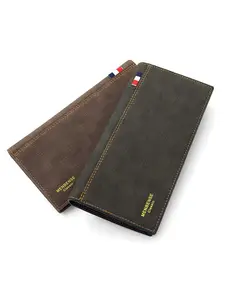 Long Wallet for Men Classic Style Multiple Card Slots Large Capacity Zipper Coin Pocket Suitable for Business Casual Daily Use Bifold Wallets