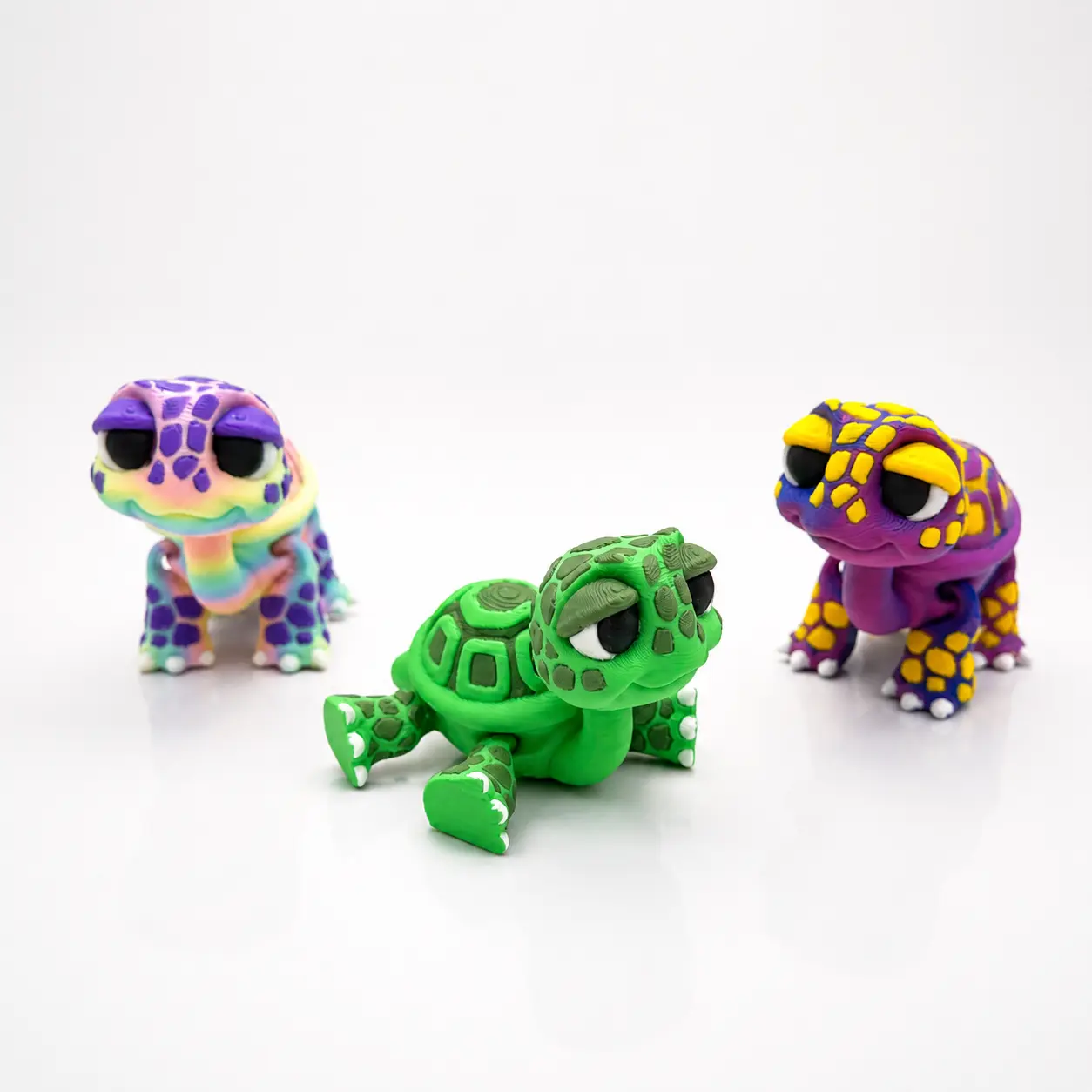 Adorable Desk Pet Baby Tortoise - Cartoon Style Turtle Decor Gift