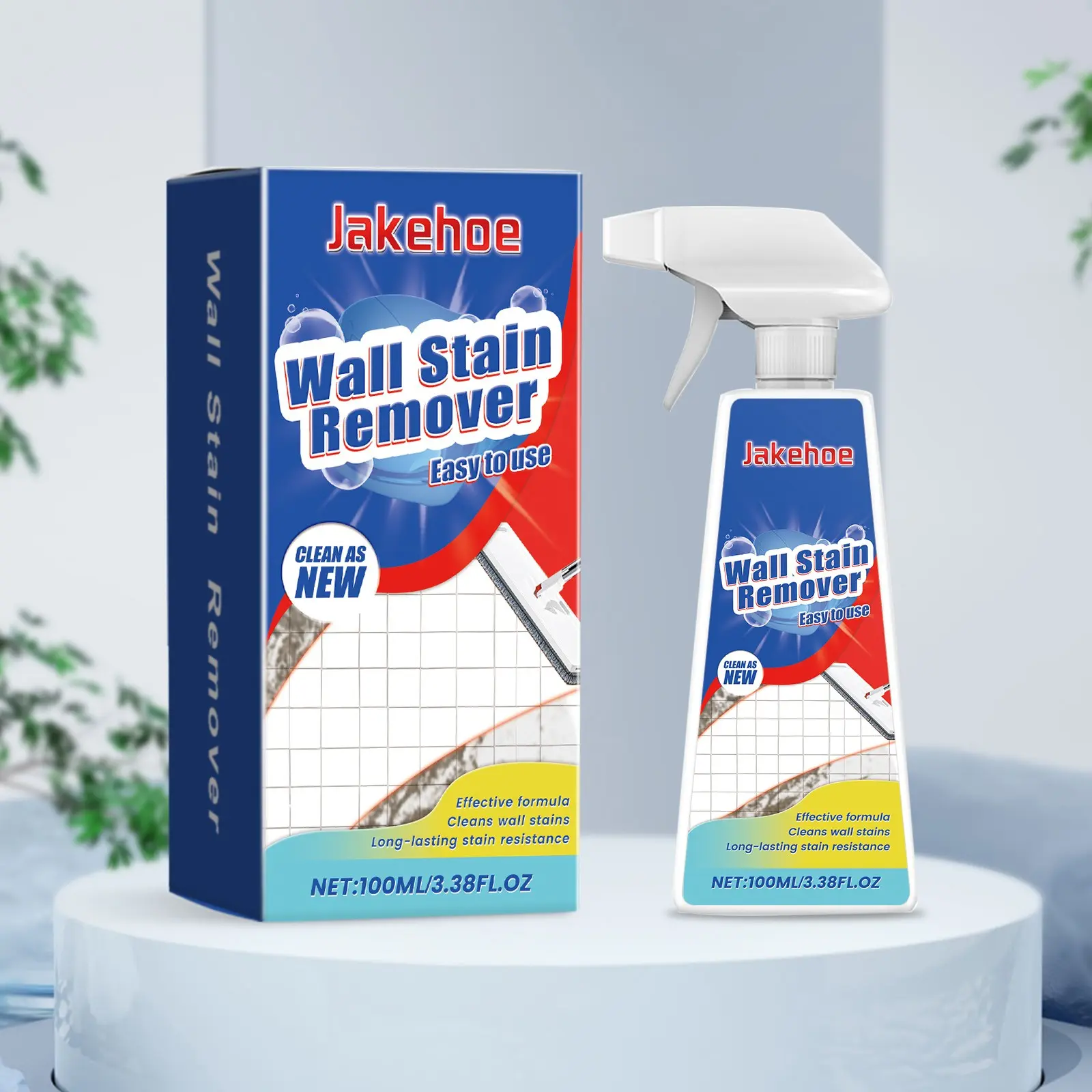 Jakehoe Stain Remover Cleaner, Household Wall Water Spot Dirt Bathroom Mold Spots Removal, Effective Cleaning Agent for Home Use
