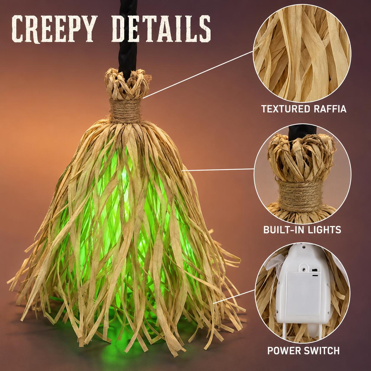 Animated Broom Prop Details
