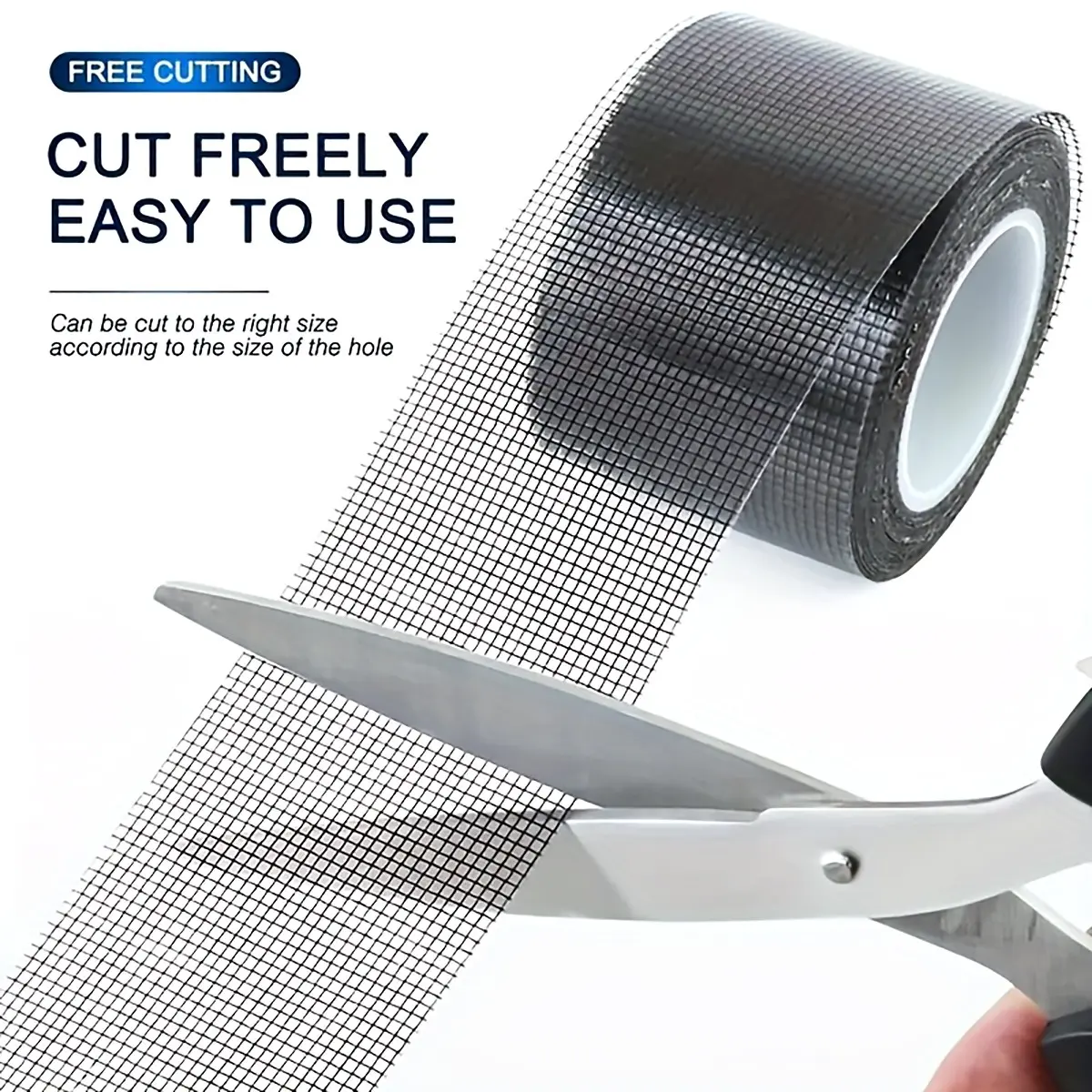 [Fix Broken Holes] 1pc Self-Adhesive Window Screen Mosquito Net, Repair Tape Patches Sealing Gaps Window Screen Net, Paste Anti-Mosquito Door And Window Strong Tape, Window Repair Tool, Home Supplies