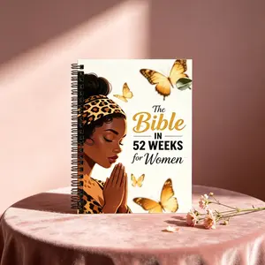 52-Week Bible Reading Plan for Women, Spiral-Bound Christian Devotional Journal, Bible Study Journal, Weekly Faith and Prayer Guide, Spiritual Growth Companion, Weekly Planner