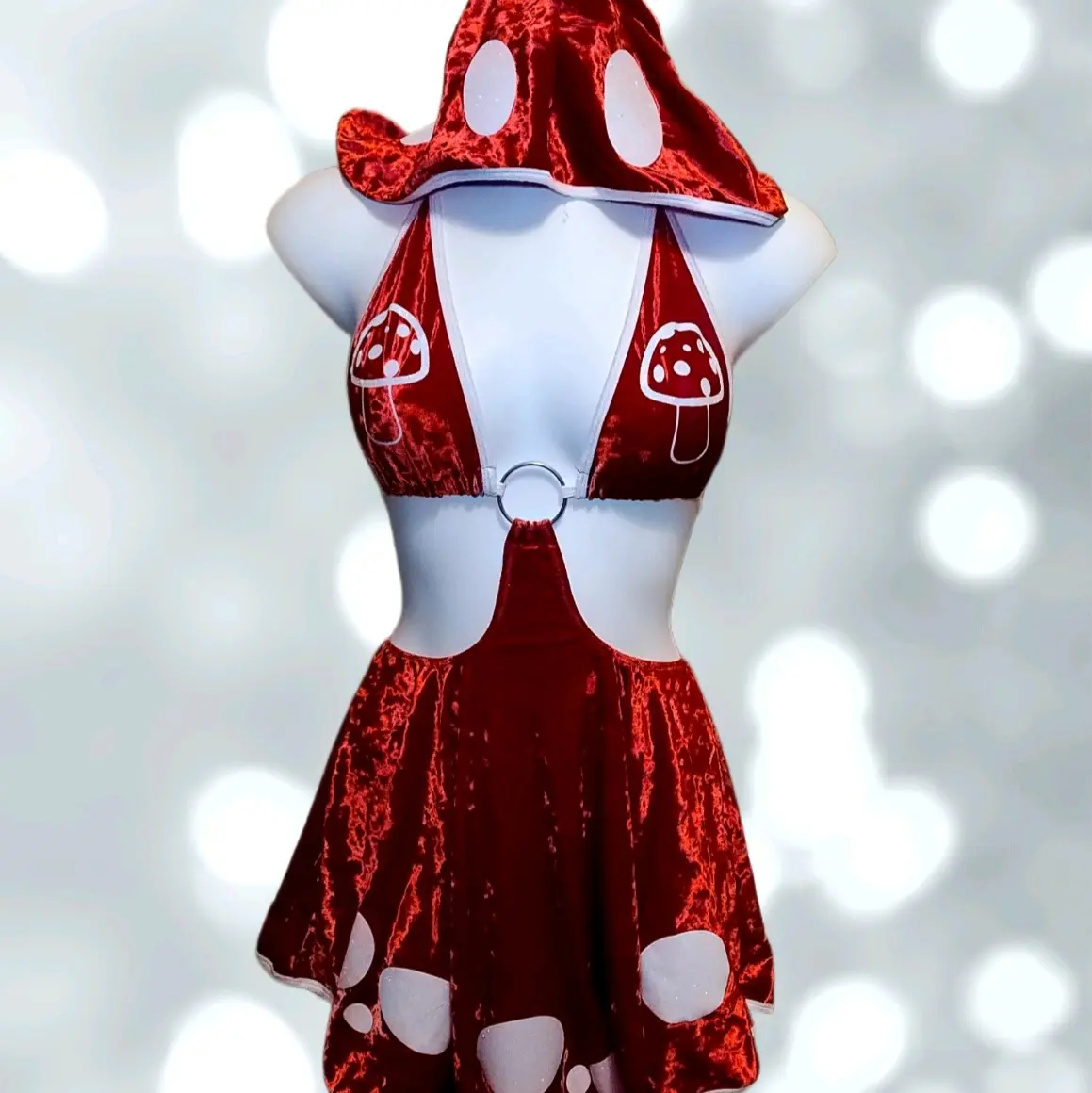 Mush Love Hooded mushroom dress
