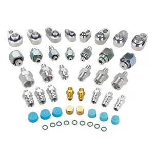 Air Conditioning Refrigerant Leak Detector Detection Leak Test Valve Connector Tool for Car Truck Tractor Vehicle R134a R12 Gas repair kit