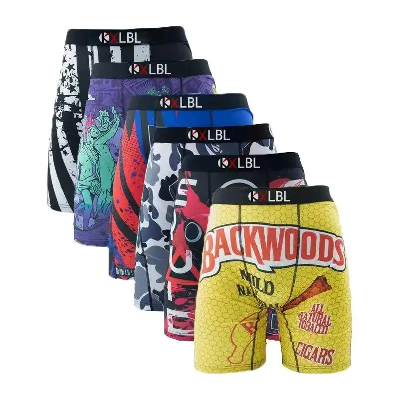 KXLBL Men's Mystery Boxer Brief 6-Pack Bundle - Standard Length 7