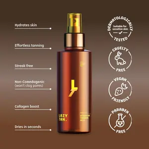Self Tanning Face Mist - Lightweight Body Care Product, Waterproof, Effortless Flawless Natural Look, Gradual Sunkissed Glow, Hydrating Moisturizing Formula with Vitamin C and E for Face and Body Radiance