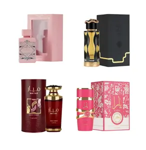(4pc Bundle Pack) Noble Blush, Mayar Cherry Intense, Teriaq Intense + Yara Candy by Lattafa EDP Spray, 3.4oz