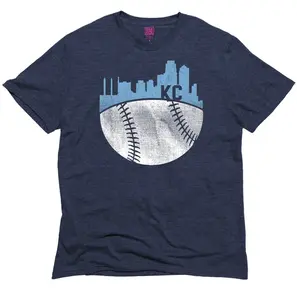 Navy Baseball Skyline Tee