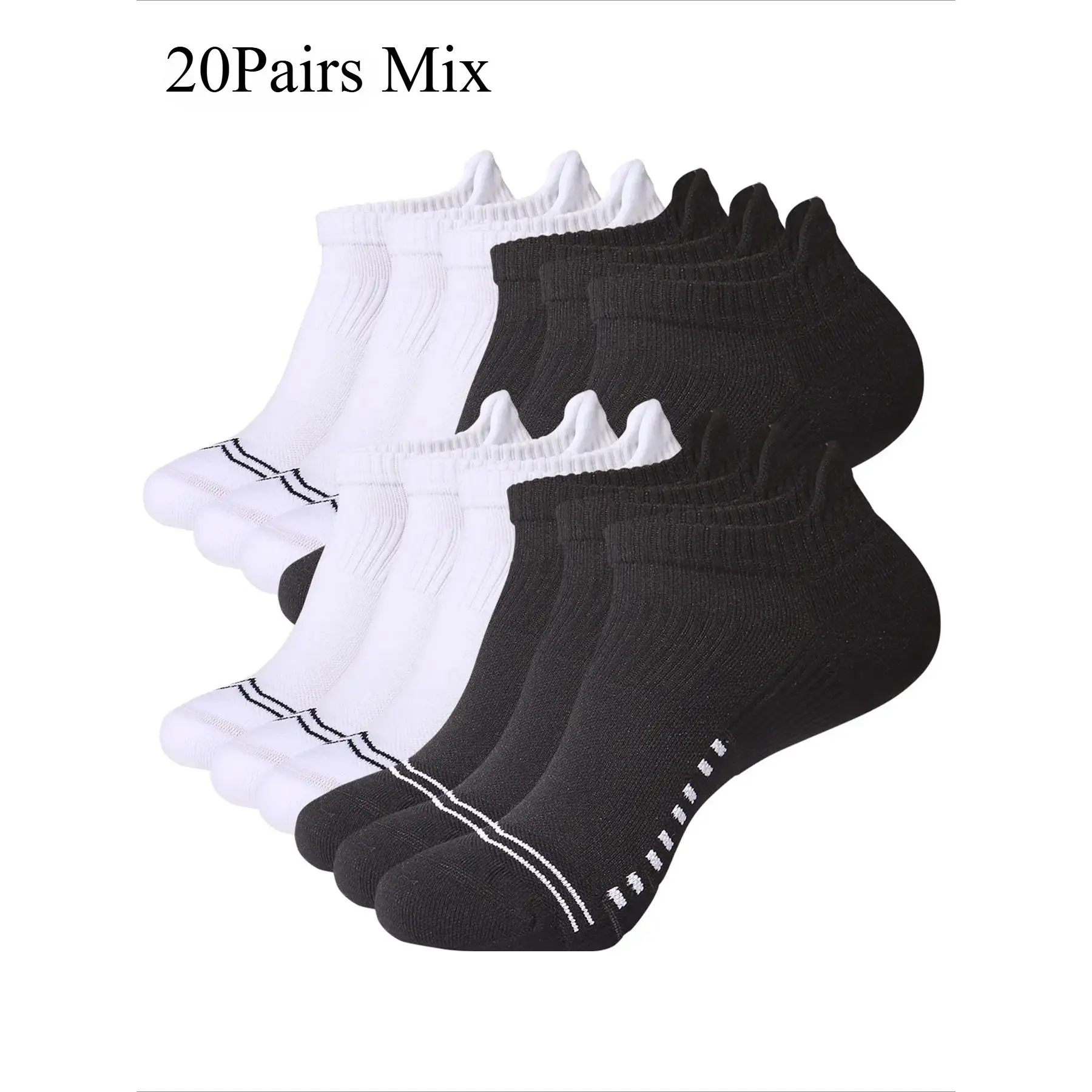 20Pairs Black White