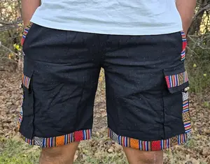 Organically Handmade Unisex Natural Nepalese Hippie Colorful Comfortable Yoga Shorts