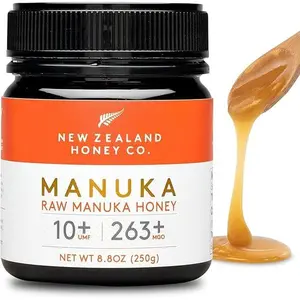 New Zealand Honey Co. Raw Manuka Honey UMF 10+ | MGO 263+, 8.8oz / 250g | Organic Medical Grade Manuka Honey for Daily Wellness, Skin Care & Dogs
