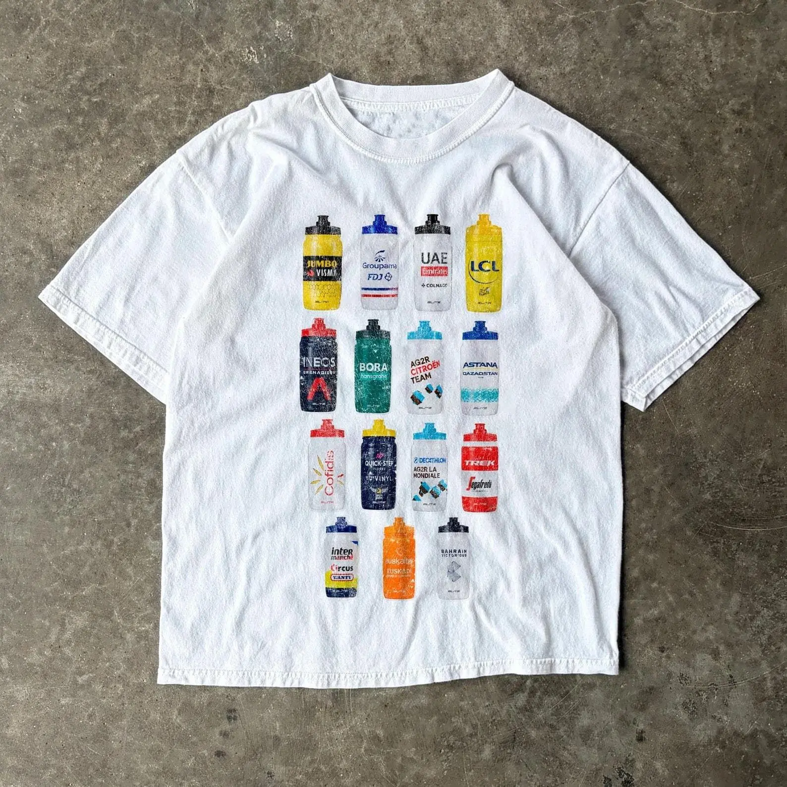 Le Tour Peloton - Cycling T-shirt - World Tour graphic front print - relaxed fit - tee