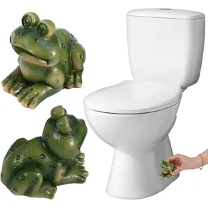 2 Pack Decorative Frog Toilet Bolt Covers Screw Cover Caps Toilet Bowl Caps for Bathroom Decor Replacement Parts