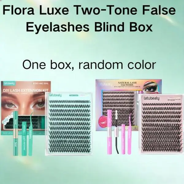 Lash Cluster Kit for Beginners, Soft Fluffy CC Curl False Eyelashes, 0.05mm Thickness, Toxin-Free & Degradable with Gentle Glue, Remover & Tweezer