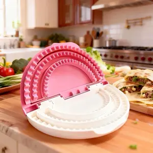 3 in 1 Tortilla Sealer(10+8+6 Inch) Crimper & Empanada Maker Press – Make Tortillas, Dumplings & More with Easy-Clean Food-Grade Tool