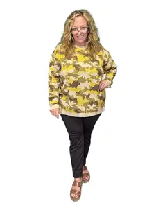 Easel Olive Camo Sweater
