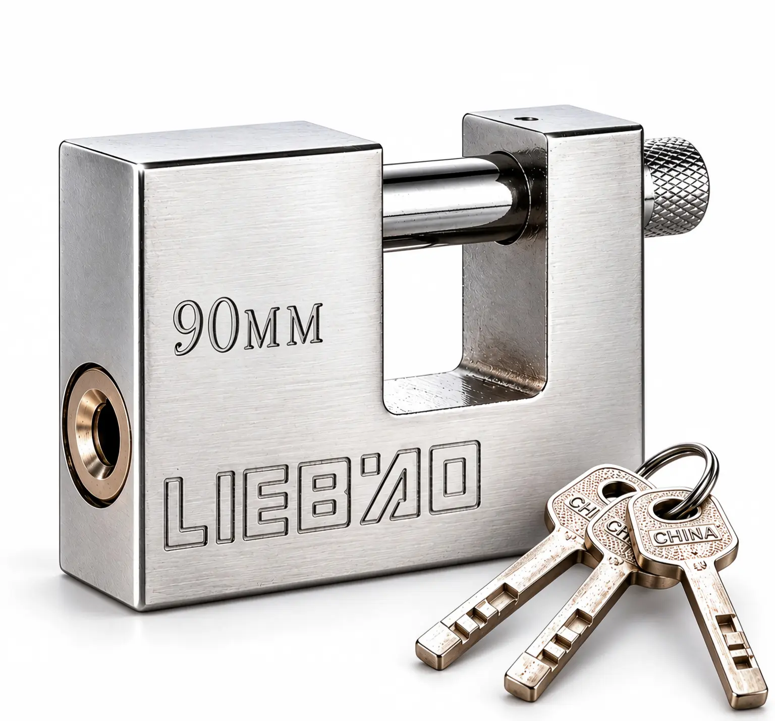 Heavy Duty Anti-Theft Padlock, Comes with 3 Keys, High Security Hardened Lock Ideal for Garages, Warehouses, Shipping Containers, Storage Cupboards, Outbuilding Doors, Motorcycles & Garden Sheds
