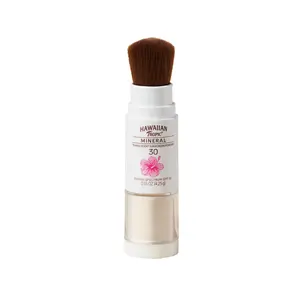 Hawaiian Tropic Mineral Powder Sunscreen Brush SPF 30 | Beach Essentials, Zinc Oxide Mineral Sunscreen Powder SPF, Face Sunblock Travel Size, Brush On Sun Screen Protector for Face and Body, 0.15oz