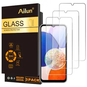 Screen Protector for Galaxy A14 5G/A13 5G/A12 4G 5G/A12 Nacho/A32 5G/A42/A02/A02S/A03/A03S/A03core/M12 [0.33mm] Tempered Glass 3Pack Ultra Clear Anti-Scratch Case Friendly…