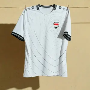 2026 Home & Away Iraq National Soccer Team Style Jersey Home Shirt, Patriotic Football Jersey, All Over Print Unisex Soccer Jersey, Sports Fan Apparel Top