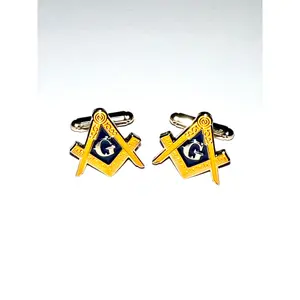 Mason Freemason Masonic Cufflinks Gold Cufflinks Masonic Mens