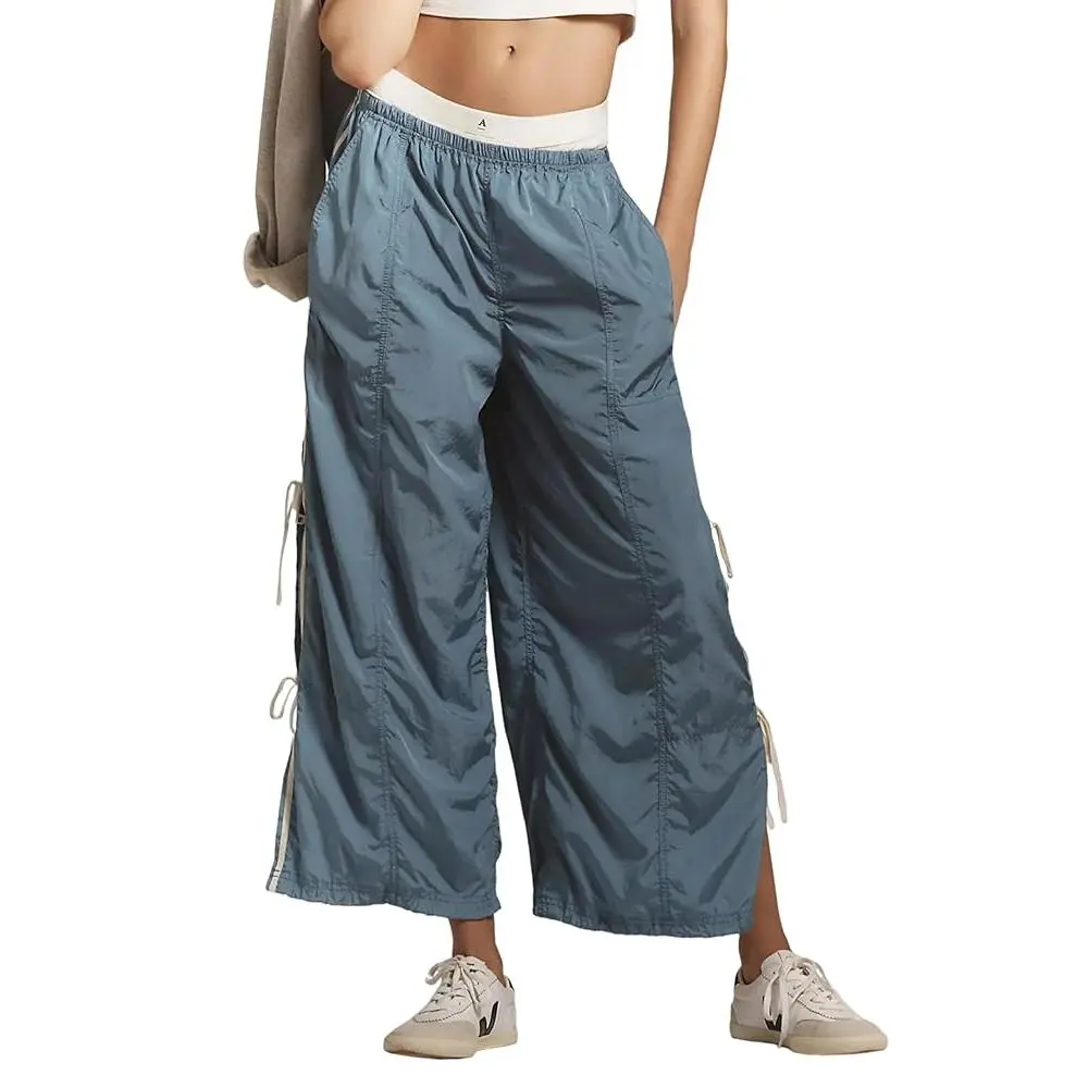 Foina Jolin's Women Parachute Pants Bow Knot Baggy Track Pants