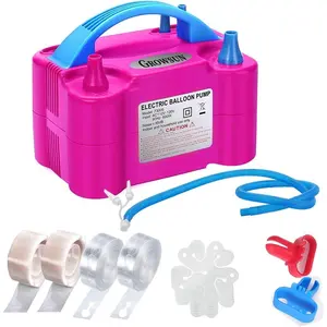 Electric 110V 600W Balloon Garland Arch Kit Air Blower Inflator for Party Balloons Decoration Baby Shower Tape Strip Included