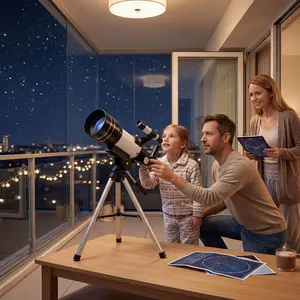 Telescope for Adults & Kids, 70mm Aperture Refractor (15X-150X) Portable Travel Telescope with Phone Adapter & Wireless Remote, Ideal for Astronomy Beginners outdoorfun