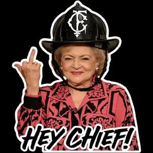 Firefighter Betty Hey Chief Includes two 3" Stickers