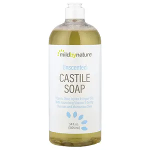 Mild By Nature Castile Soap, Unscented , 34 fl oz (1,005 ml)