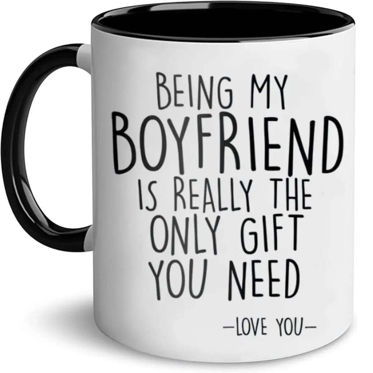 Being My Boyfriend Is Really The Only Gift You Need Mug, Funny Boyfriend Coffee Mug, Cute Anniversary Birthday Christmas Gift For Boyfriend From Girlfriend , 11 15oz Washable Ceramic Cup